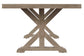 Beachcroft RECT Dining Table w/UMB OPT