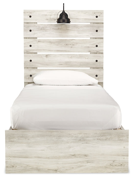 Cambeck  Panel Bed With 4 Storage Drawers