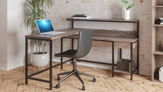 Ashley Express - Arlenbry L-Desk with Storage