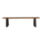 Ditman Live Edge Wood Dining Bench Grey Sheesham