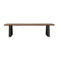 Ditman Live Edge Wood Dining Bench Grey Sheesham