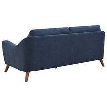 Load image into Gallery viewer, Gano 3-piece Upholstered Sloped Arm Sofa Set Navy Blue
