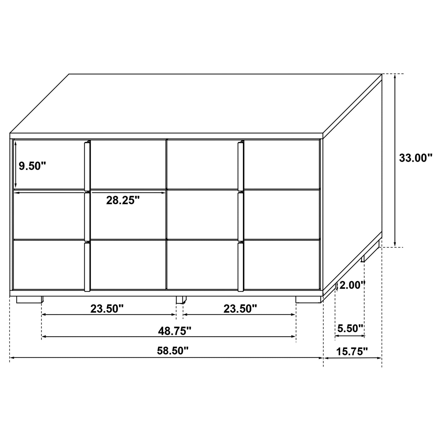 Marceline 4-piece Twin Bedroom Set White