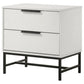 Sonora 2-drawer Nightstand Bedside Table White