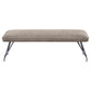 Dodson Fabric Upholstered Dining Bench Taupe