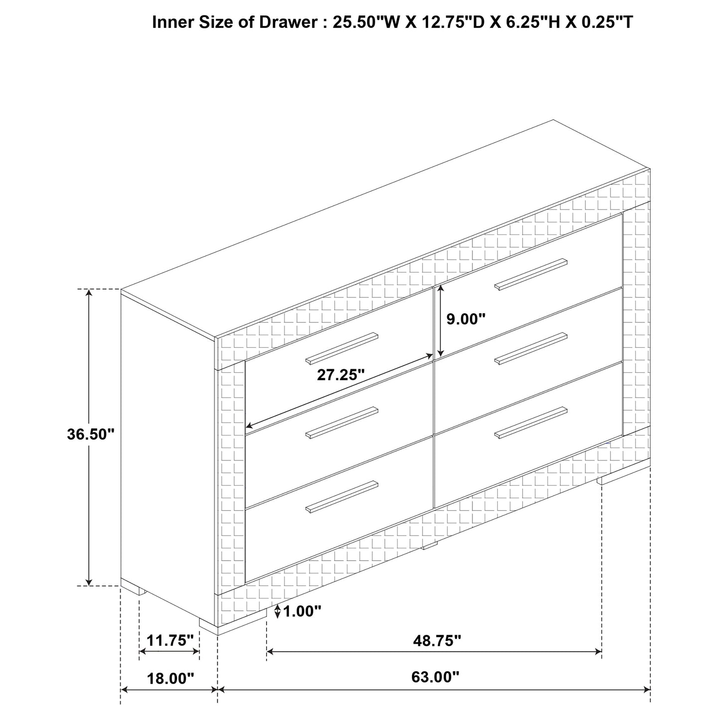 Ives 5-piece Eastern King Bedroom Set Grey High Gloss