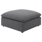 Hobson Square Upholstered Ottoman Charcoal