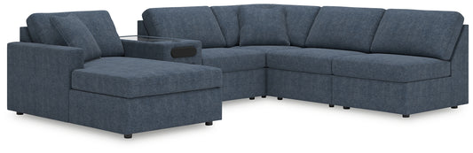 Modmax 6-Piece Sectional with Chaise and Audio Console