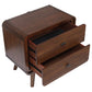 Robyn 2-drawer Nightstand Bedside Table Dark Walnut