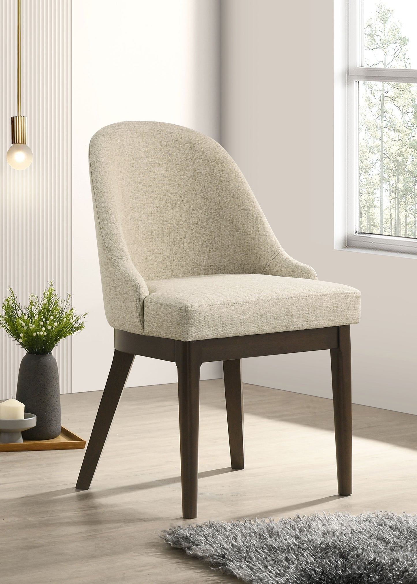 Reseda Upholstered Dining Side Chair Oatmeal (Set of 2)