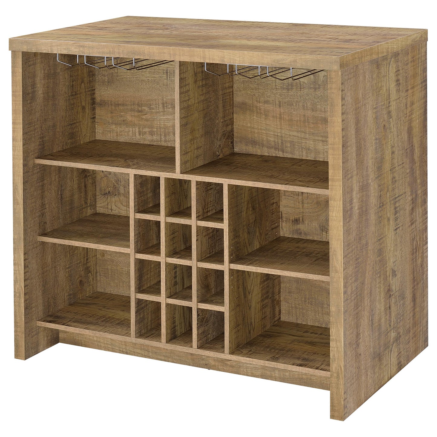 Topanga Engineered Wood Freestanding Home Bar Mango