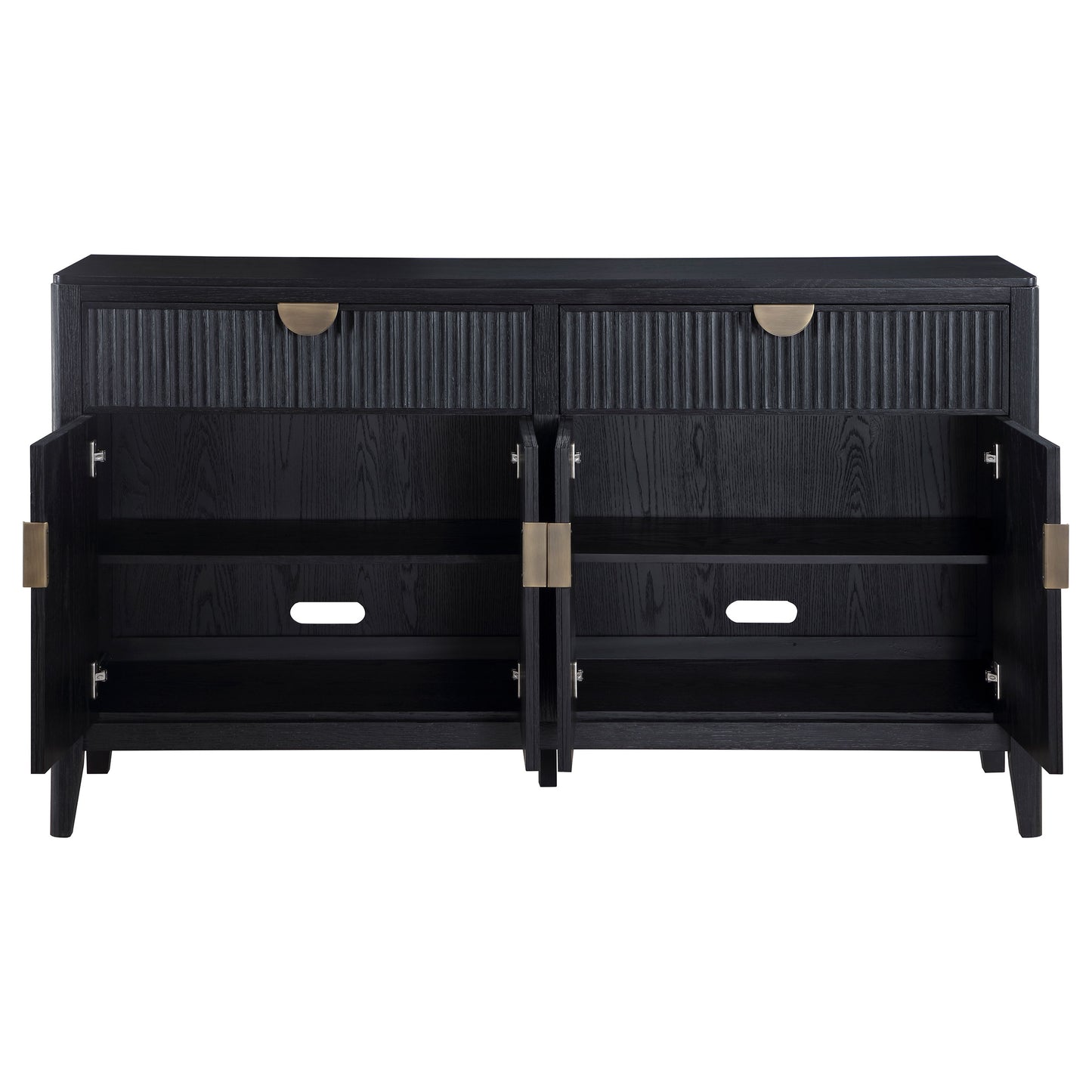 Brookmead 4-door Sideboard Buffet Storage Cabinet Black