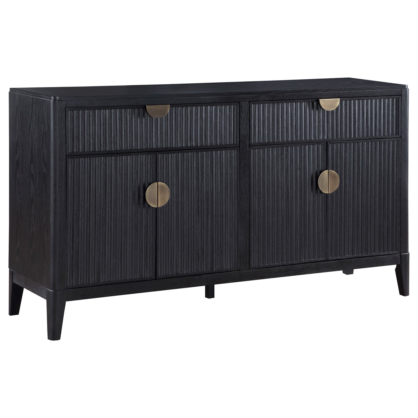 Brookmead 4-door Sideboard Buffet Storage Cabinet Black