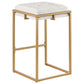 Nadia Upholstered Backless Counter Stool Beige (Set of 2)