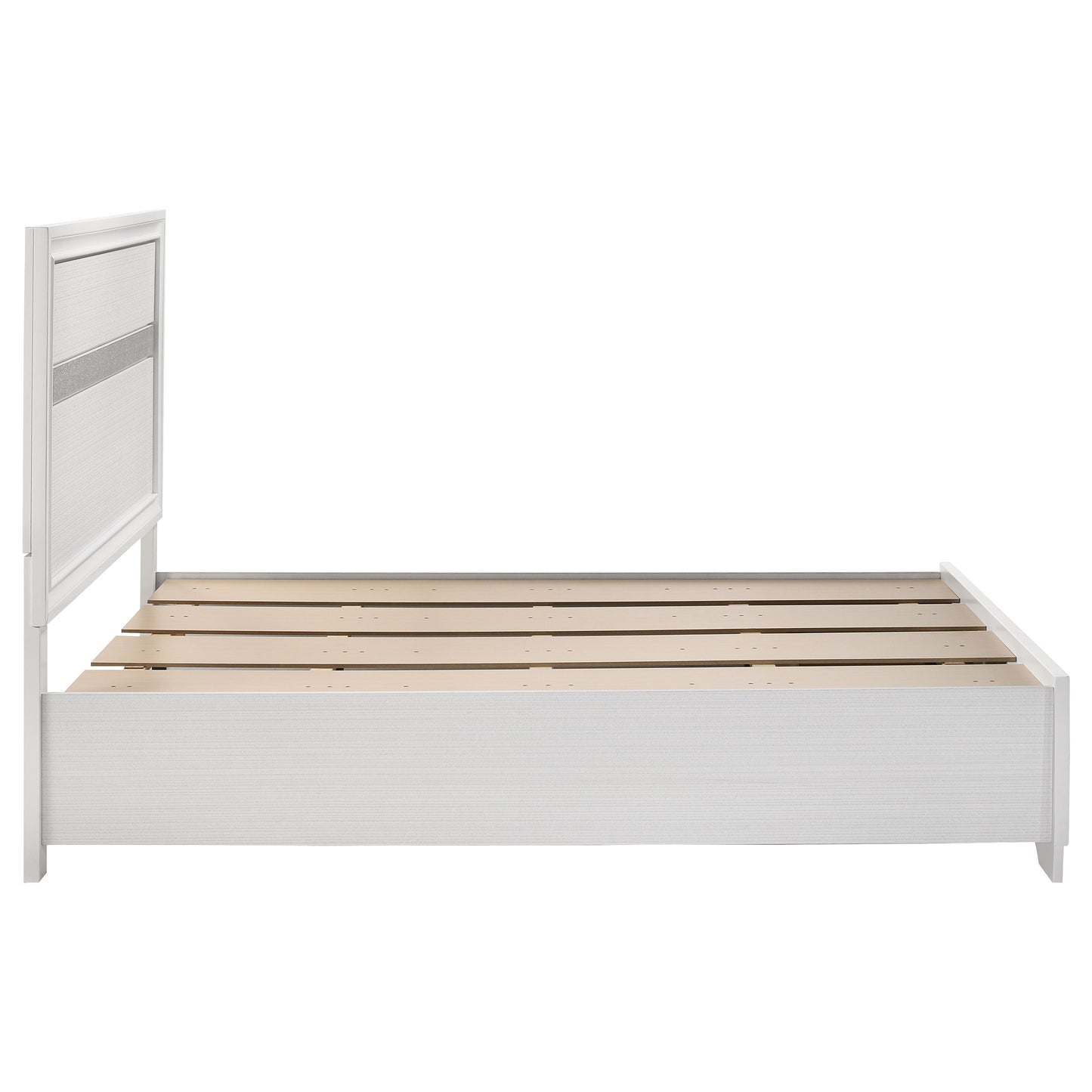 Miranda 51-inch Wood Full Storage Panel Bed White