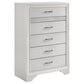 Miranda 5-drawer Bedroom Chest White