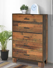 Load image into Gallery viewer, Sidney 5-drawer Bedroom Chest Rustic Pine
