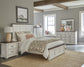 Hillcrest 4-piece Eastern King Bedroom Set Distressed White