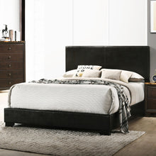 Load image into Gallery viewer, Conner Upholstered Queen Panel Bed Black
