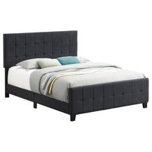 Load image into Gallery viewer, Fairfield Upholstered Queen Panel Bed Dark Grey
