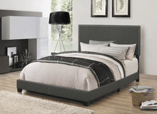Load image into Gallery viewer, Boyd Upholstered Queen Panel Bed Charcoal
