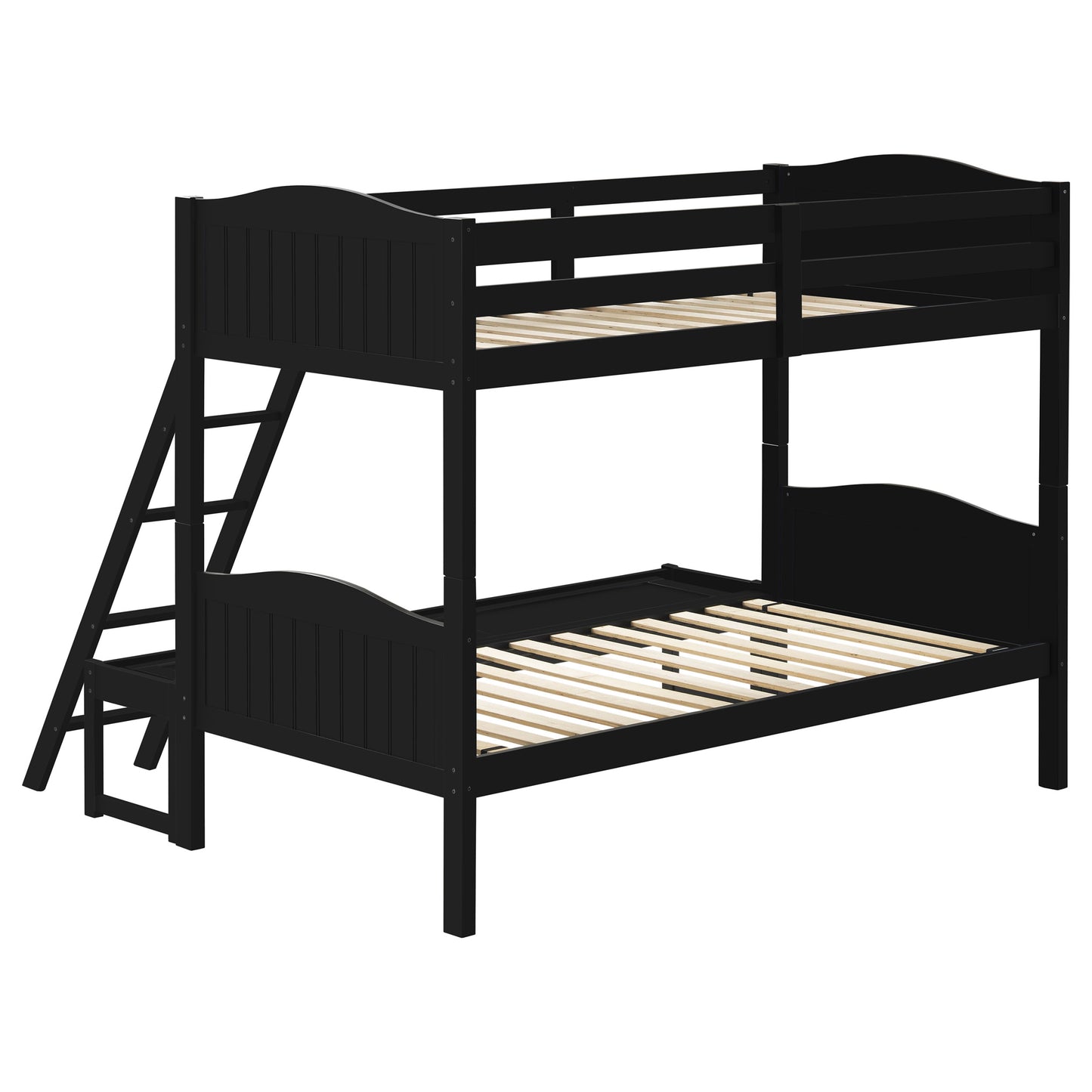 Arlo Wood Twin Over Full Bunk Bed Black