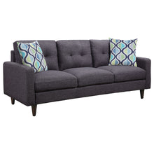 Load image into Gallery viewer, Watsonville Upholstered Track Arm Tufted Sofa Grey
