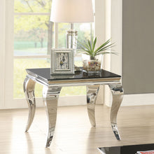 Load image into Gallery viewer, Carone Square End Table Chrome and Black
