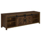 Madra 2-door Engineered Wood 79" TV Stand Dark Pine