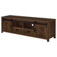 Madra 2-door Engineered Wood 79" TV Stand Dark Pine