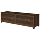 Sachin 4-door Engineered Wood 79" TV Stand Dark Pine