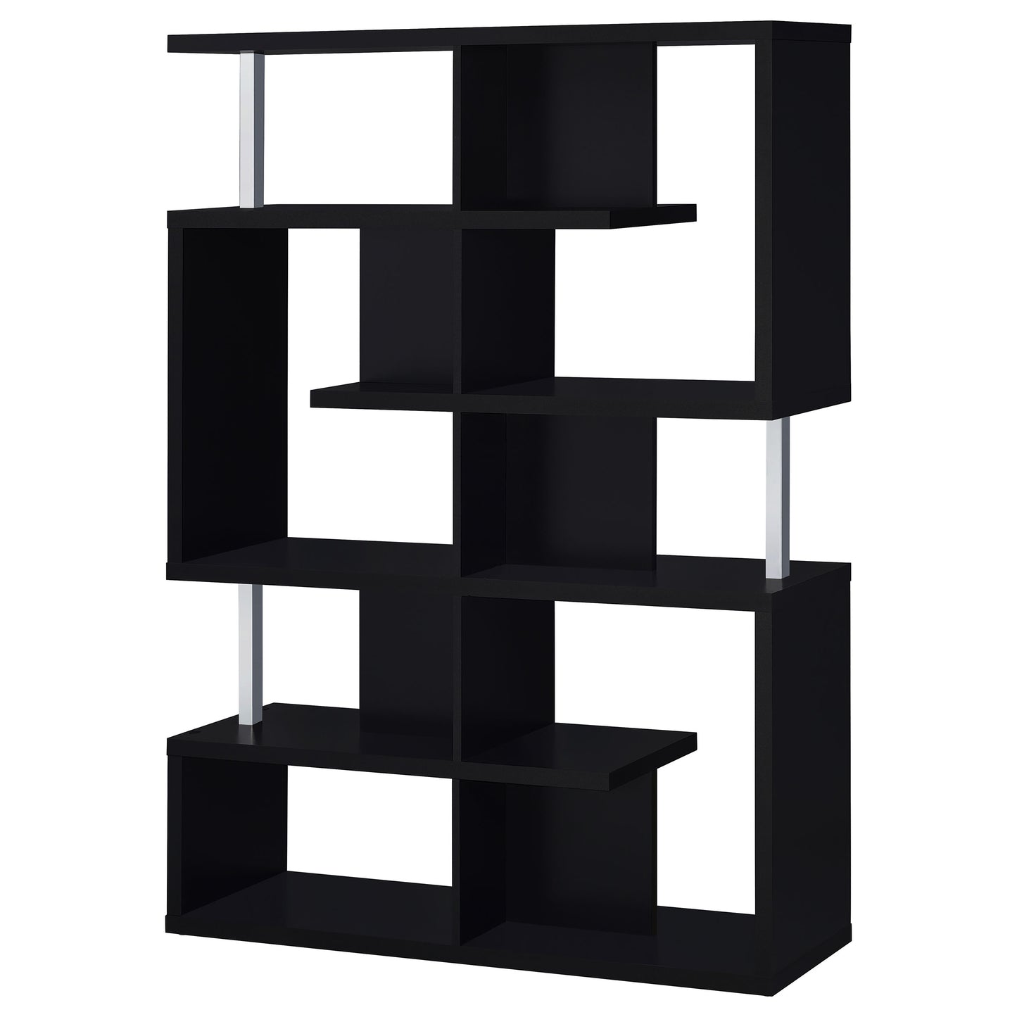 Hoover 63-inch 5-shelf Bookshelf Black