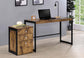 Estrella 2-piece Office Desk File Cabinet Set Rustic Nutmeg