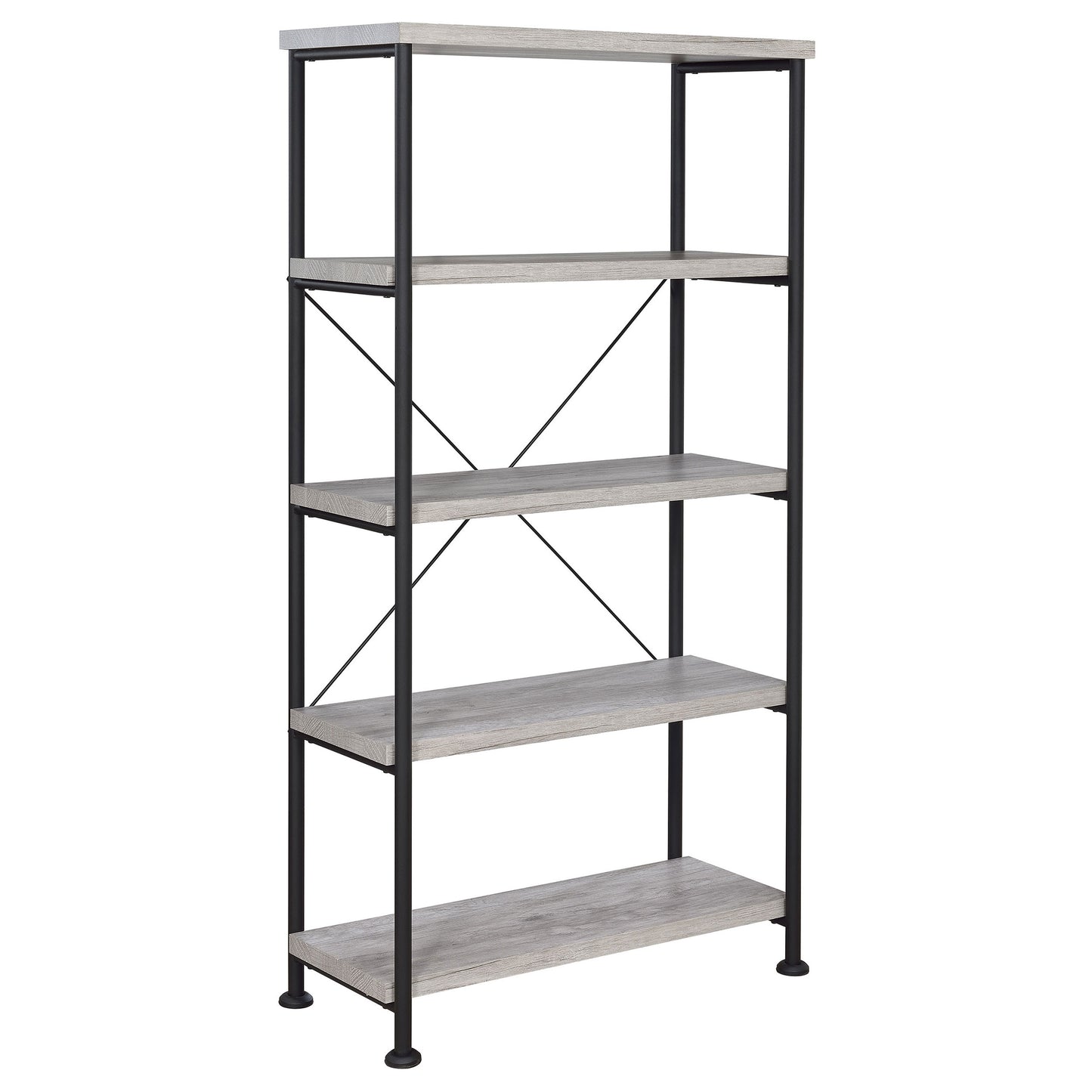 Analiese 63-inch 4-shelf Bookshelf Grey Driftwood