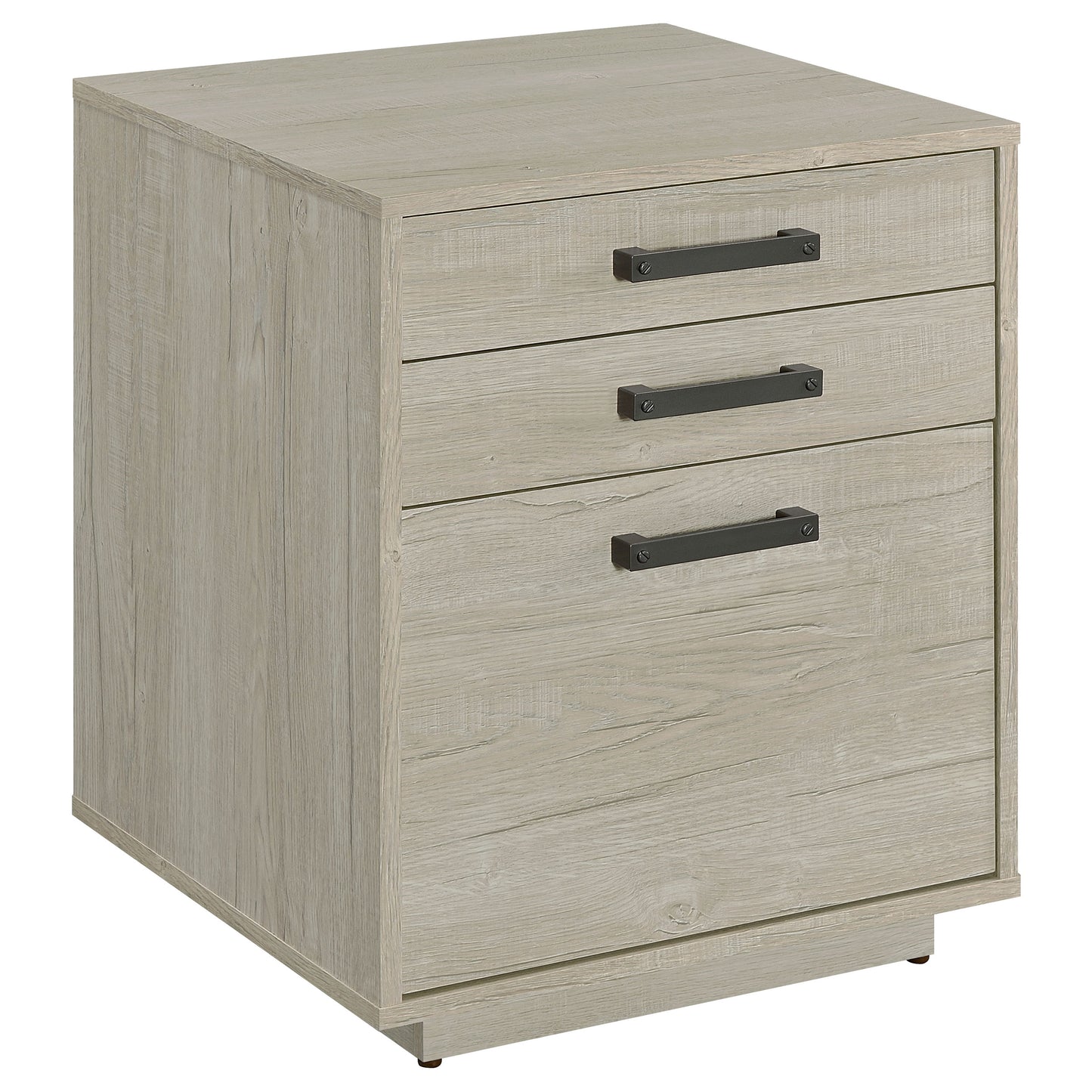 Loomis 3-drawer Home Office File Cabinet Whitewashed Grey