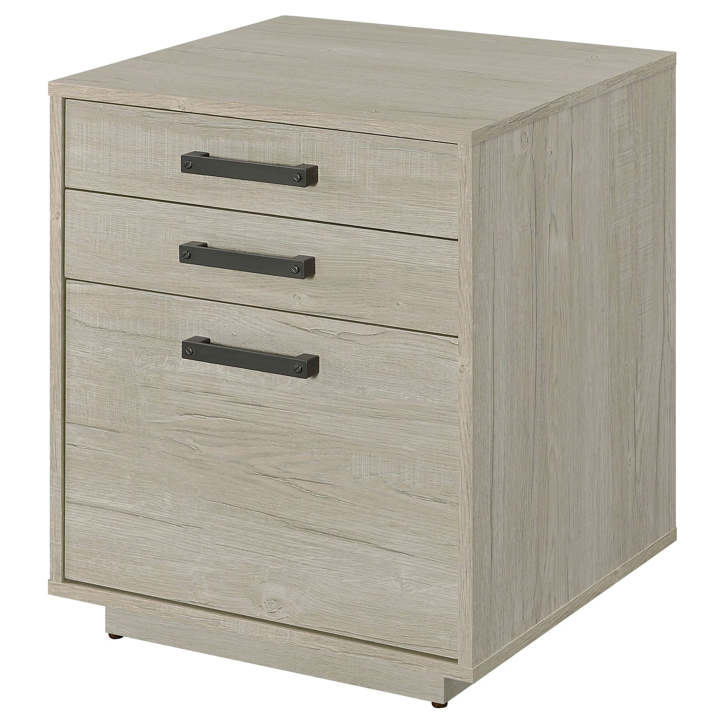 Loomis 3-drawer Home Office File Cabinet Whitewashed Grey