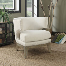 Load image into Gallery viewer, Jordan Upholstered Barrel Back Accent Chair White
