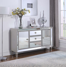 Load image into Gallery viewer, Leticia 3-drawer Mirrored Storage Accent Cabinet Silver

