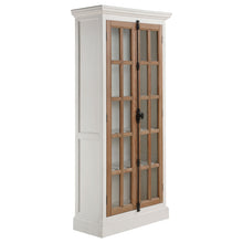 Load image into Gallery viewer, Tammi 2-door Wood Tall Cabinet Distressed White and Brown

