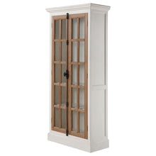 Load image into Gallery viewer, Tammi 2-door Wood Tall Cabinet Distressed White and Brown
