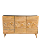 Load image into Gallery viewer, Alyssum 3-door Mango Wood Accent Cabinet Natural
